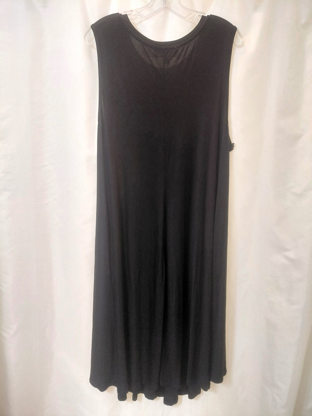 NWT sz 2X Philosophy Black Sleeveless Swing Trapeze A-Line Dress Flowy - Picture 2 of 10